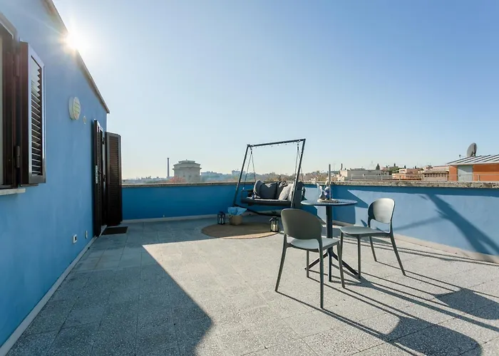 Sky Terrace - Panoramic View Near Trastevere - Homes Apartamento Roma