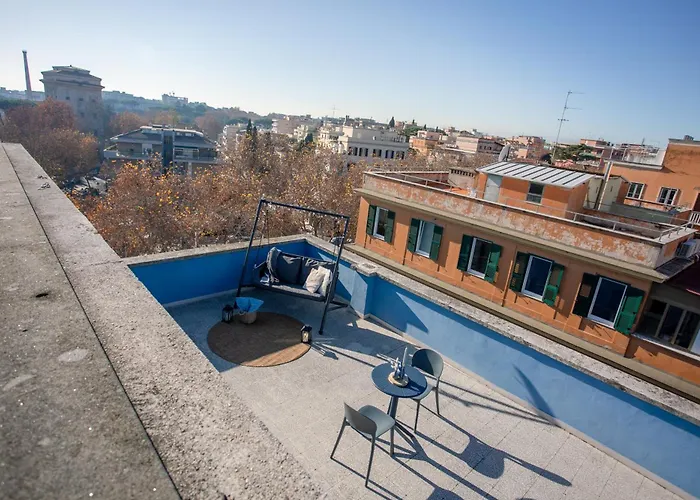 Sky Terrace - Panoramic View Near Trastevere - Homes Apartamento Roma